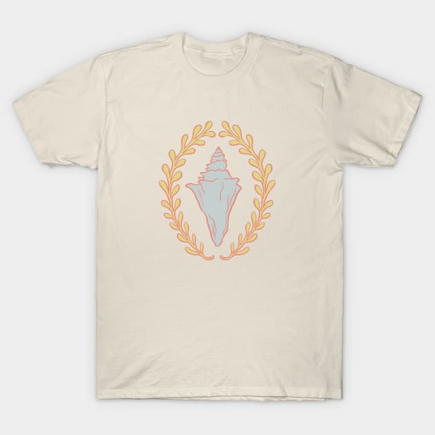 Conch Seashell T-Shirt by Carabara Designs